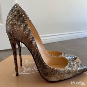 Christian Louboutin Pigalle Follies Glitter Sirene